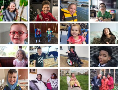 Photos of many children, young people and families supported by Family Fund