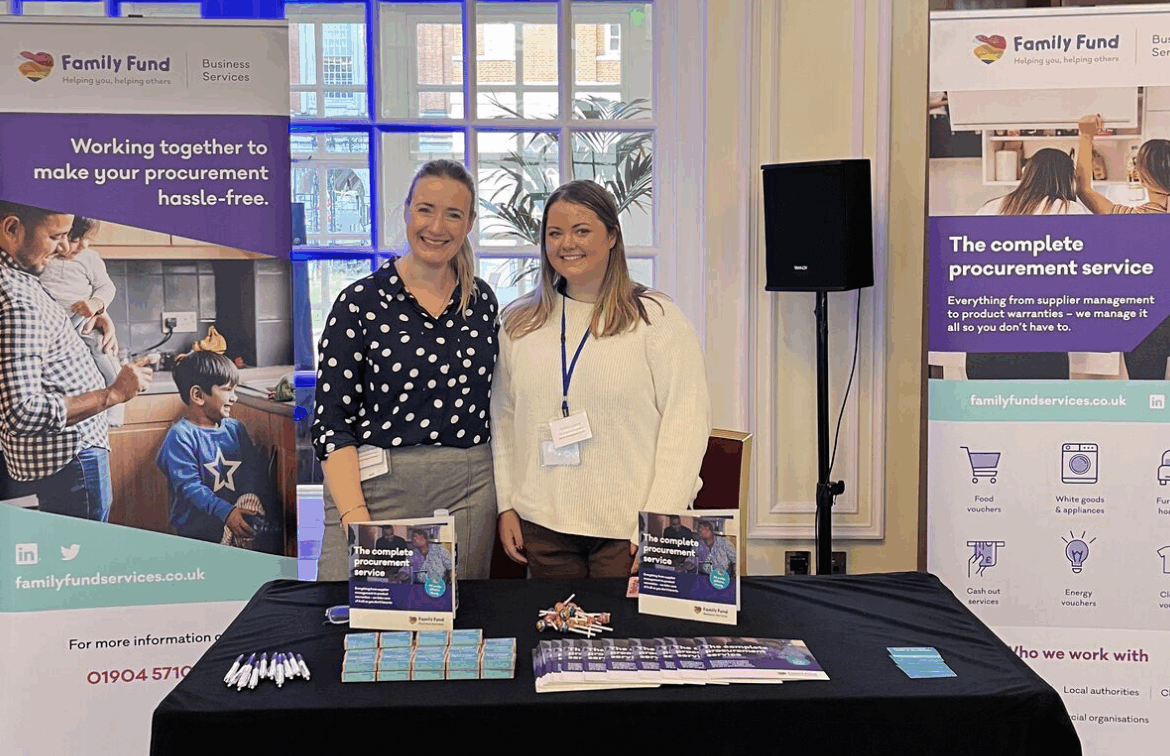 Caitlyn Lowry and Hayley Dempsey at an FFBS stall