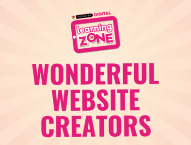 a discover digital learning zone logo with the text wonderful website creators