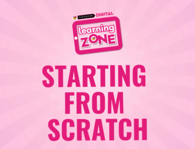 A Discover Digital Learning Zone logo with the text Starting from scratch