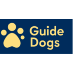 Guide Dog logo with a yellow paw print